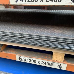 Floor Plate/ Checker Plate - Steel, Size 1.2X2.4 - Thickness 6mm